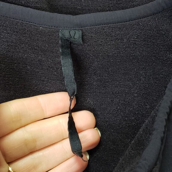 Lululemon Womens Moraine Fleece Full Zip Jacket Size L Black Athleisure Gym Yoga - Picture 4 of 9